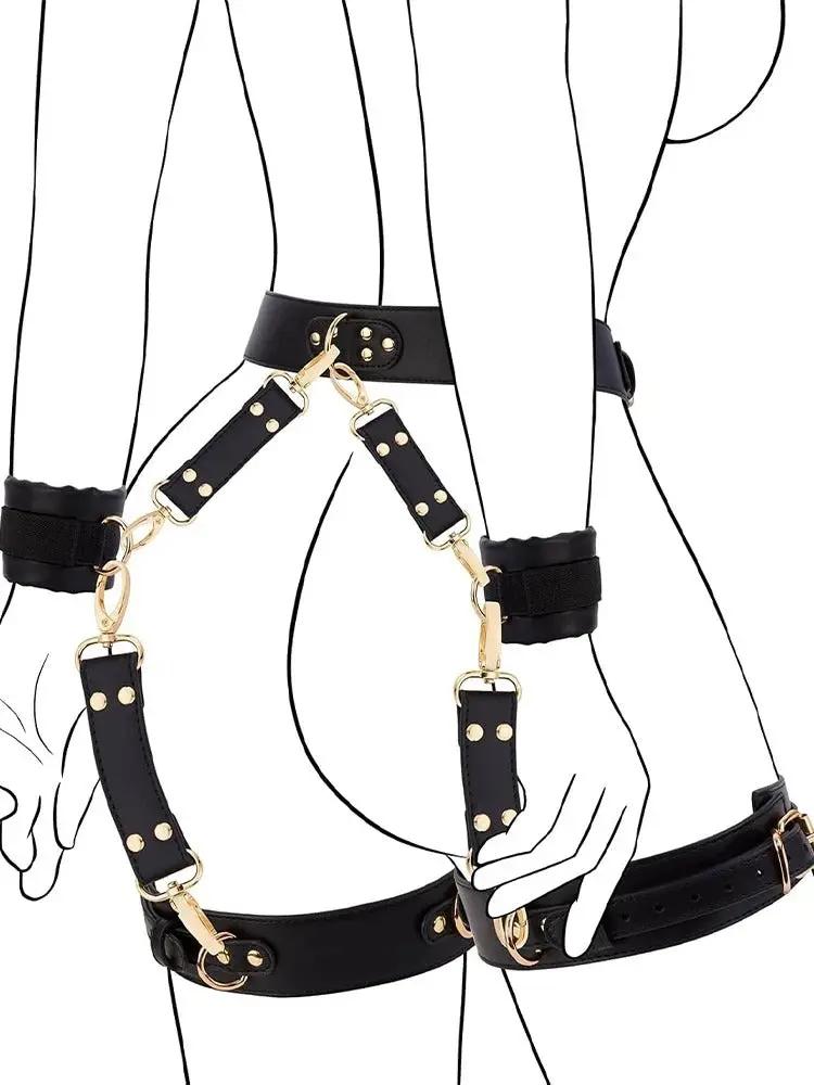 Venus Leather Bondage Set with Belts & Cuffs Hemiras