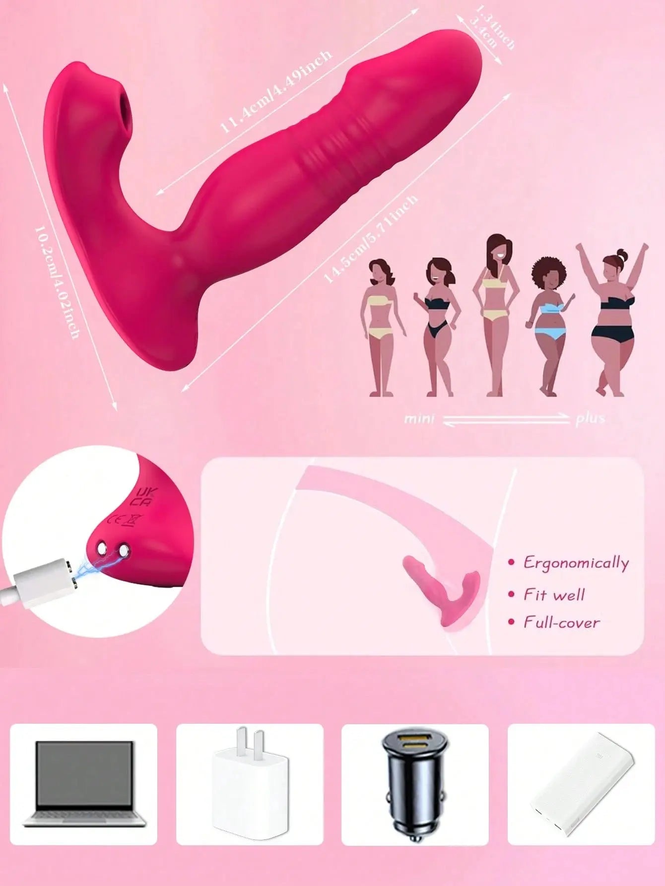 💥2025 KissWave, Vibrator Rose Nighty