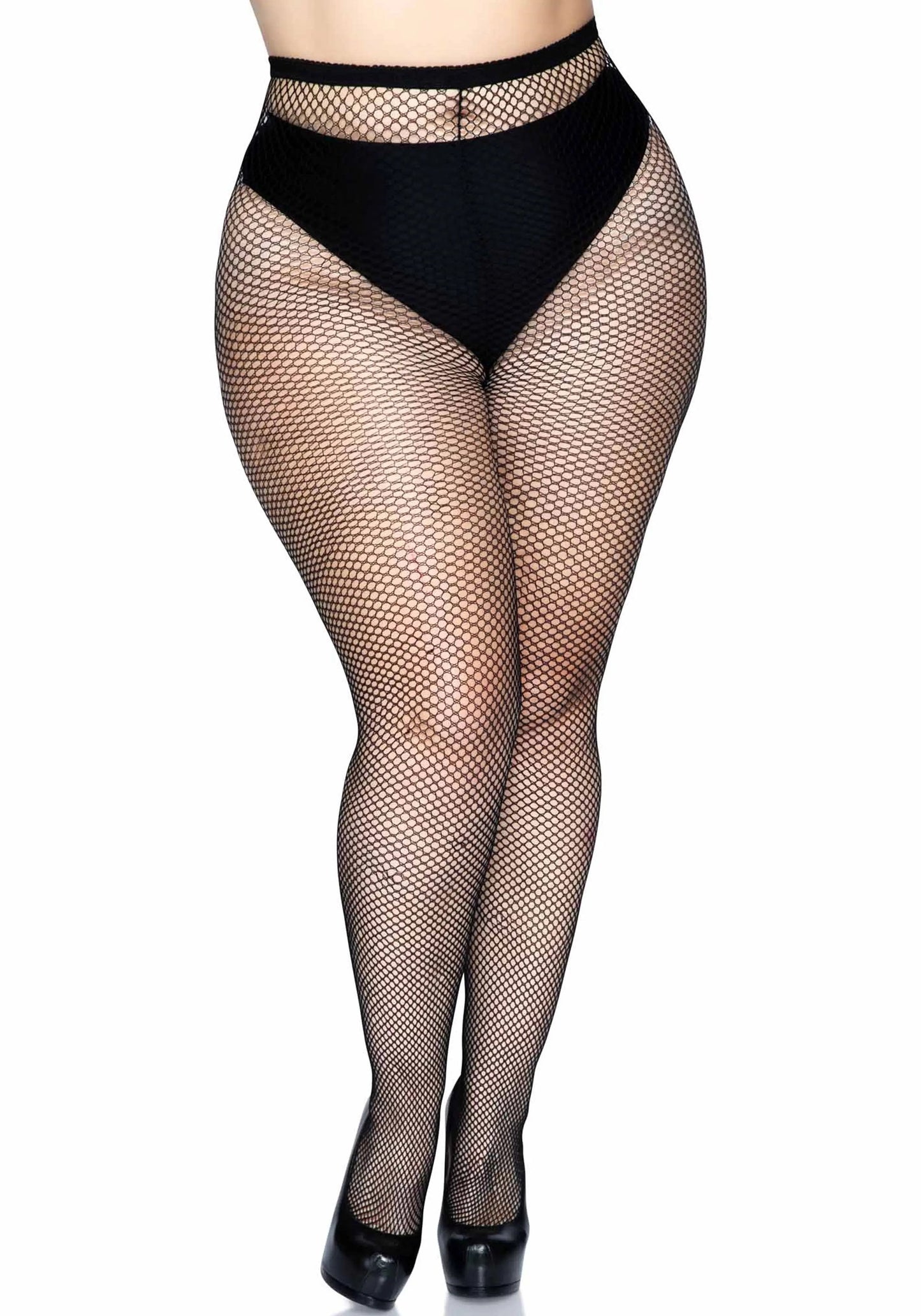LacyNighty™ Plus Backseam Pantyhose Leg Avenue Hosiery