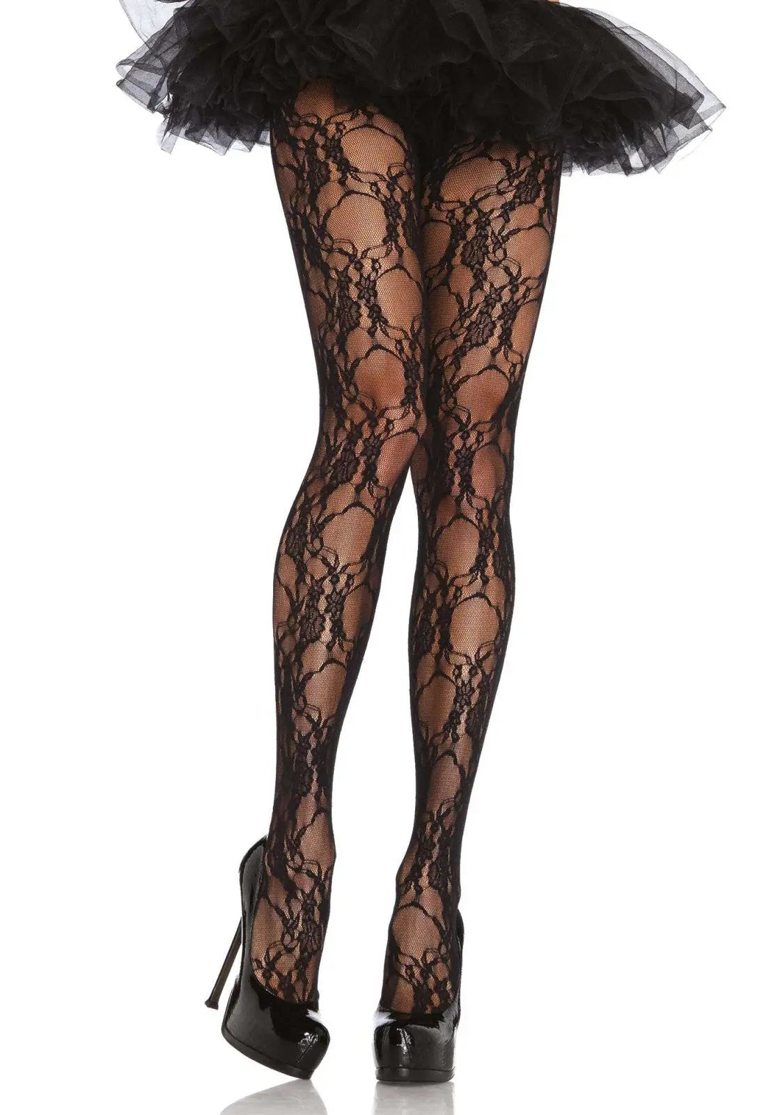 LacyNighty™ Floral Lace Pantyhose Leg Avenue Hosiery