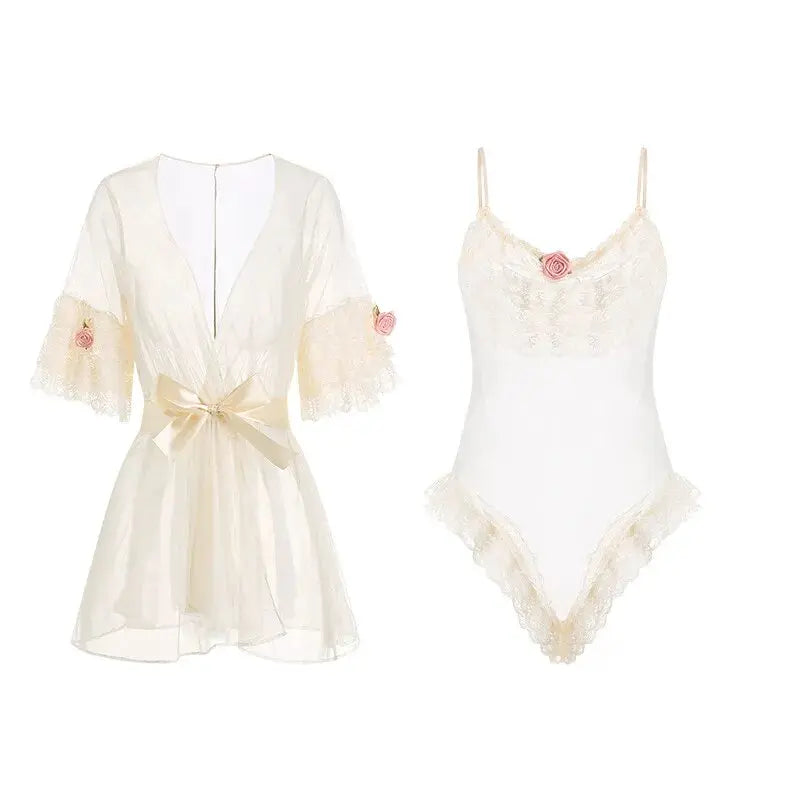 To The Rush Of Day Robe LacyNighty Sleeping Wear