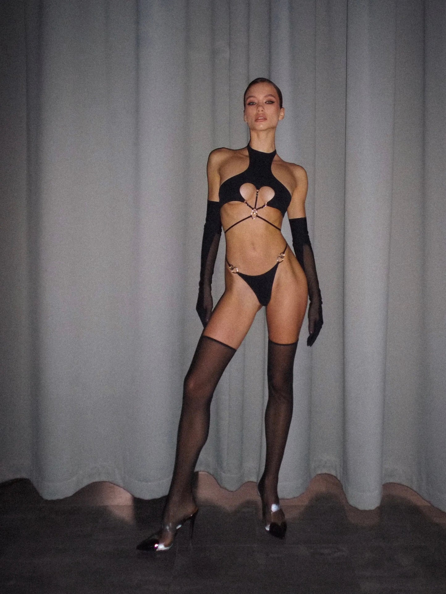 LacyNighty™ Lingerie Sorelle Black LacyNighty lingerie