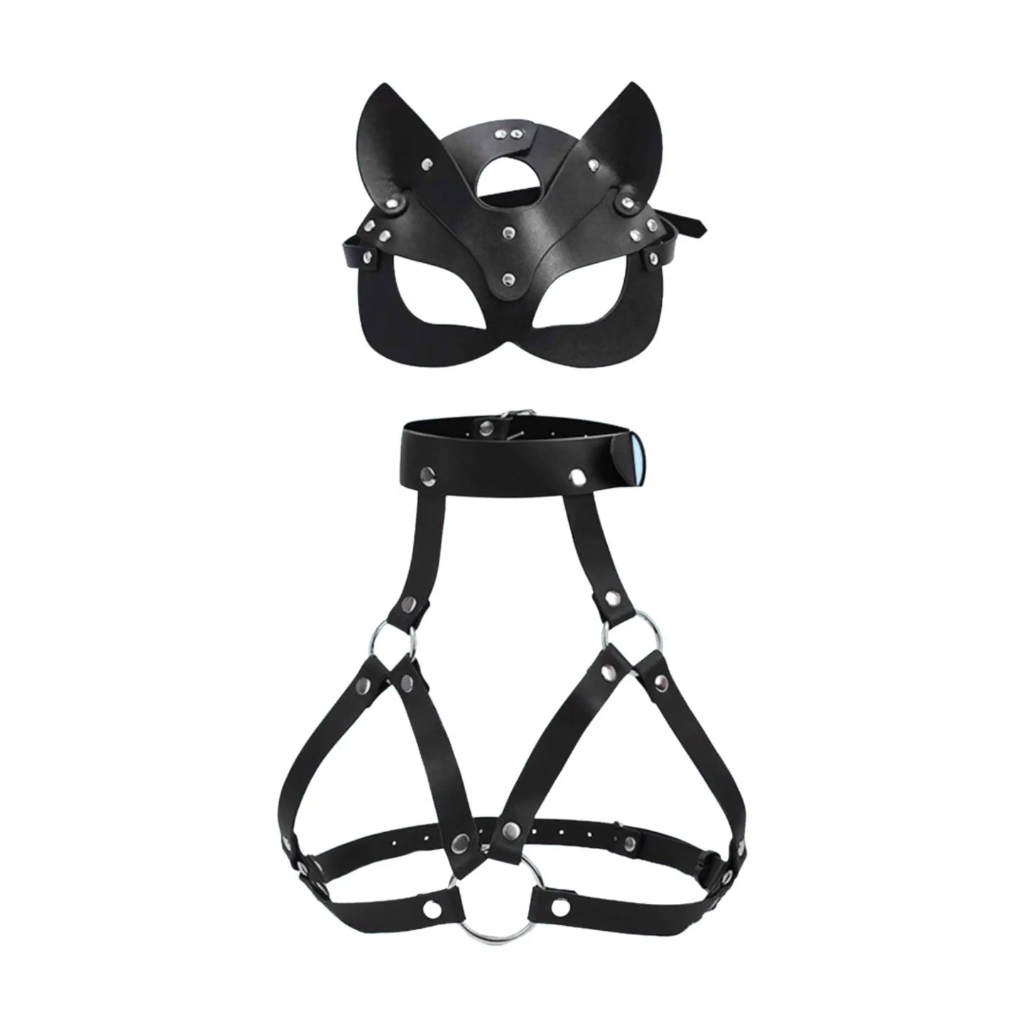 LacyNighty™ Make Me Purr Set Lavah Intimates