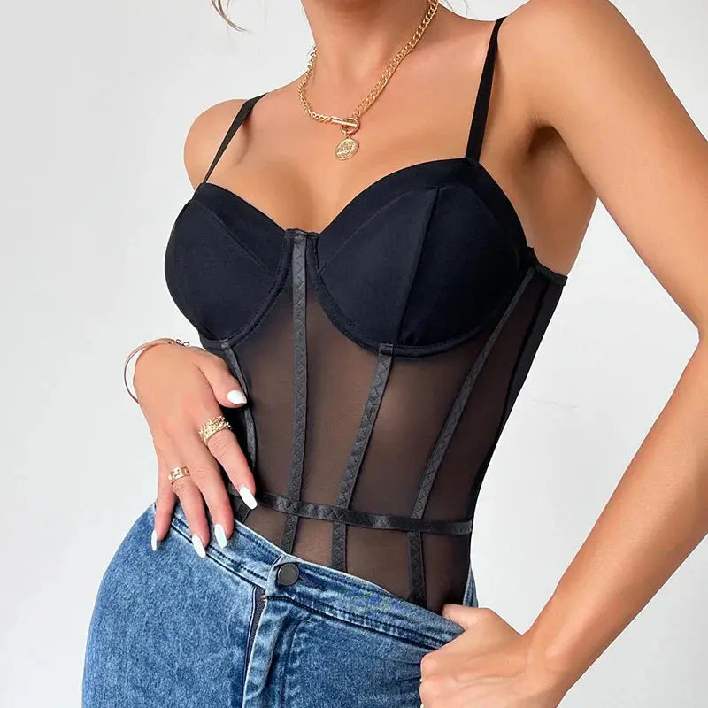 LacyNighty™ Model BS237 LINGERIE DROPSHIPPING STORE Bodysuit