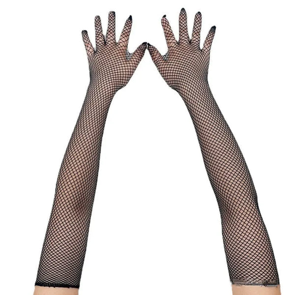 LacyNighty™ Fishnet Long Sleeve Gloves Lavah Intimates gloves