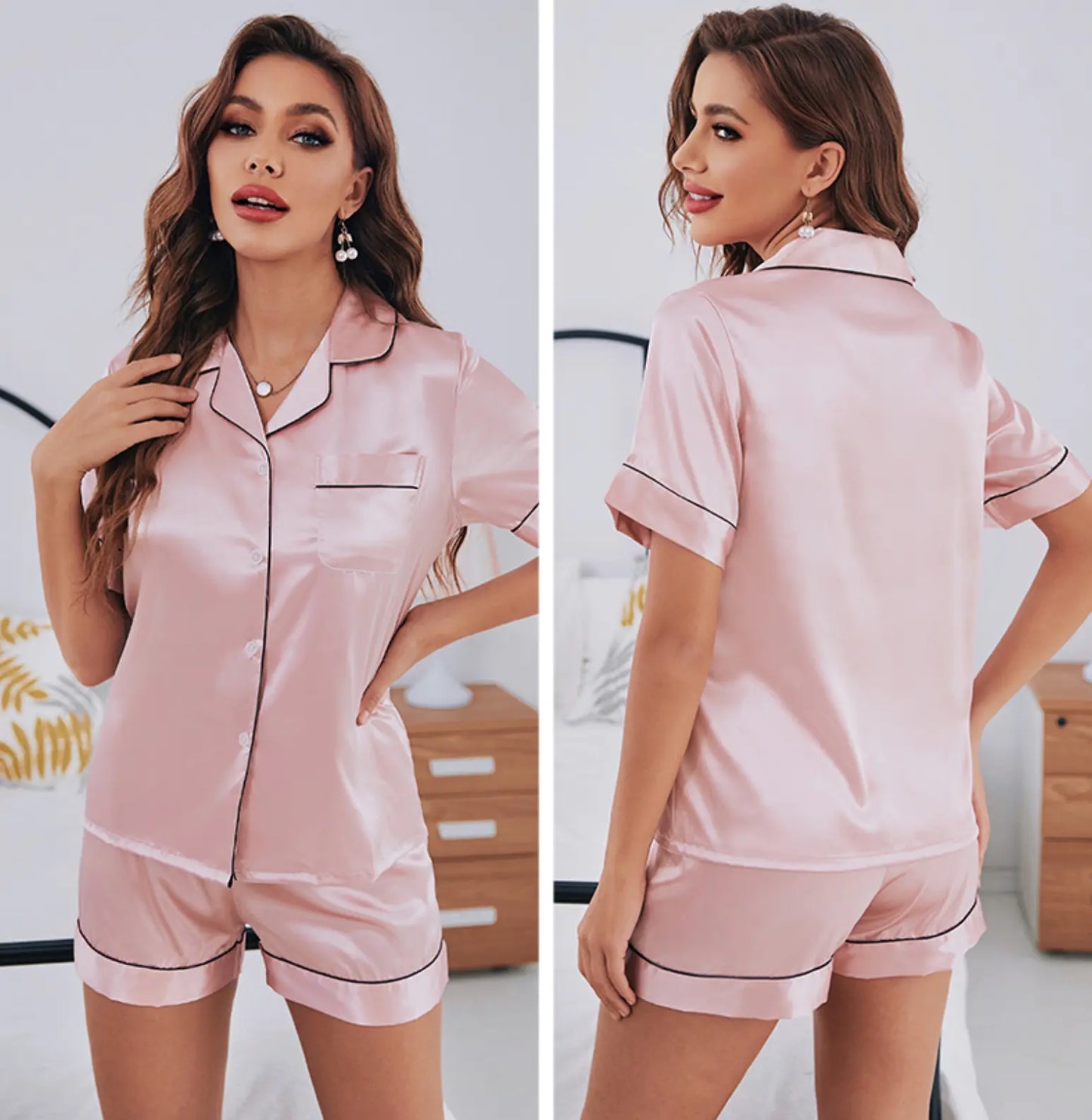 LacyNighty™ Satin Dreams Pajama Set Lavah Intimates pajamas