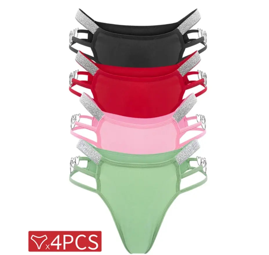 Chrome Heart Panties - Set of 4 Lavah Intimates