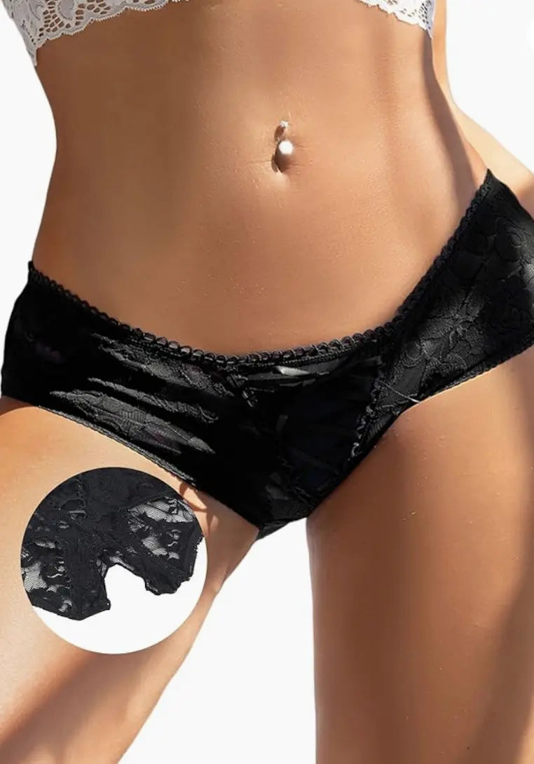 Sheer Allure Crotchless Panties LAVAH INTIMATES