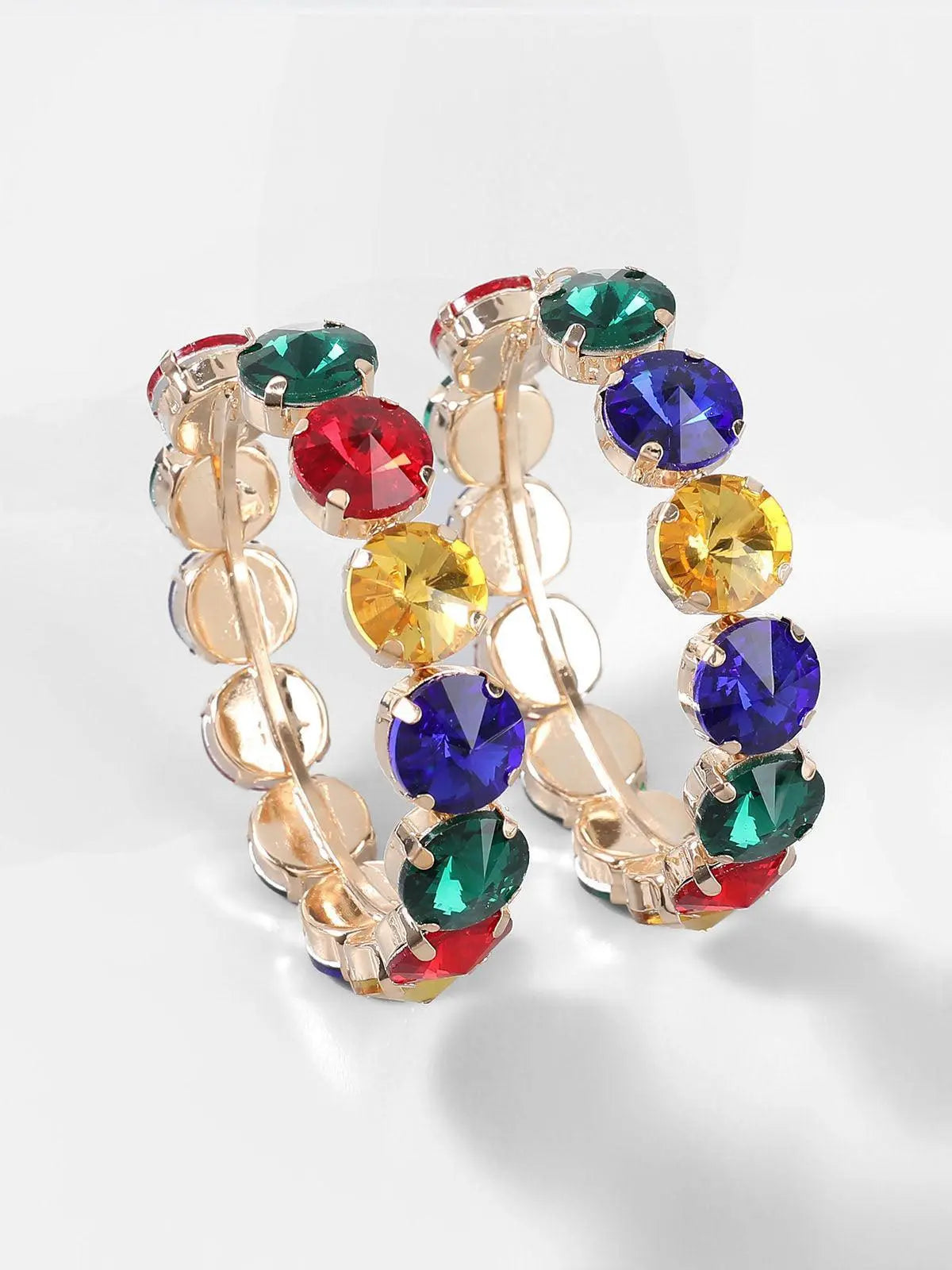 Terra Diamante Hoop Earrings Mew Mews Fashion Earrings