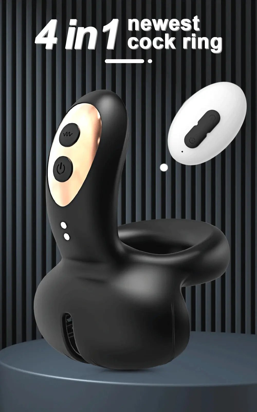 💥2025 Cock Ring 4 in 1 Couple Toy Penis Ring Nighty