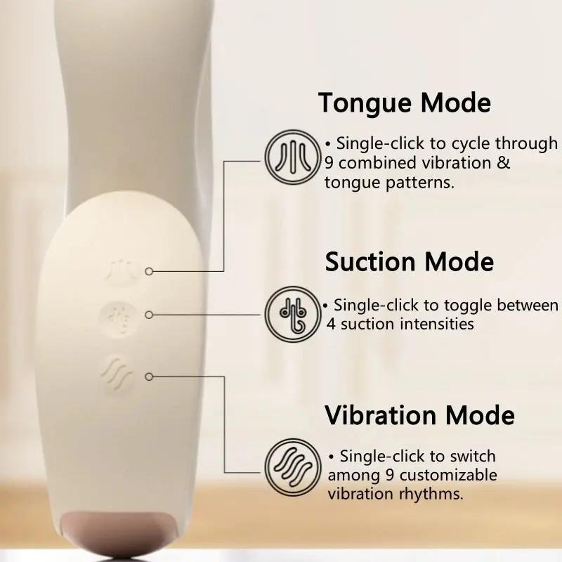 2025- Sandra 3-in-1 G-Spot and Clitoral Suction Rabbit Vibrator The Bad Peach Store sex toys
