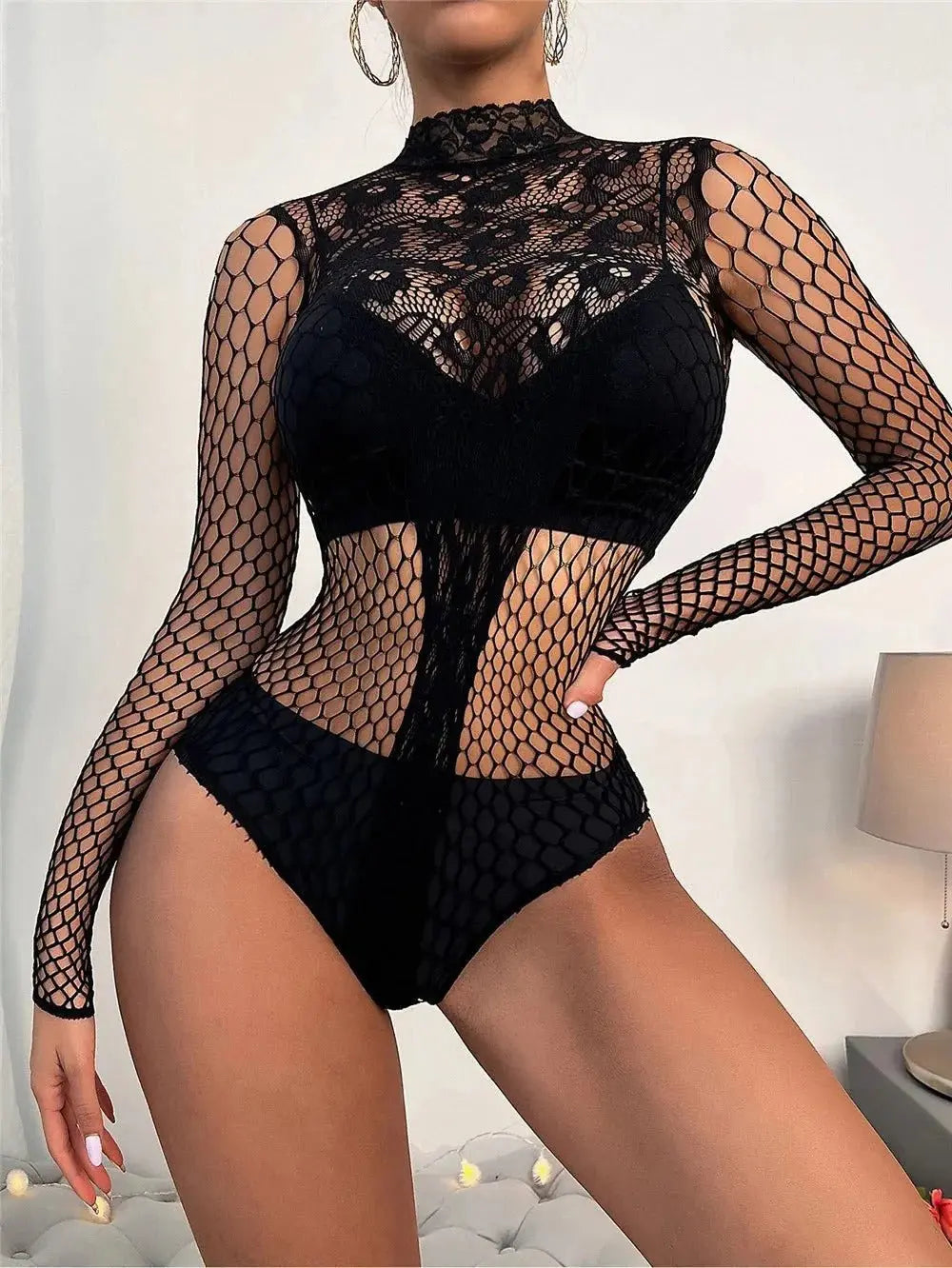 LacyNighty™ My Queen Bodysuit Lacy Nighty