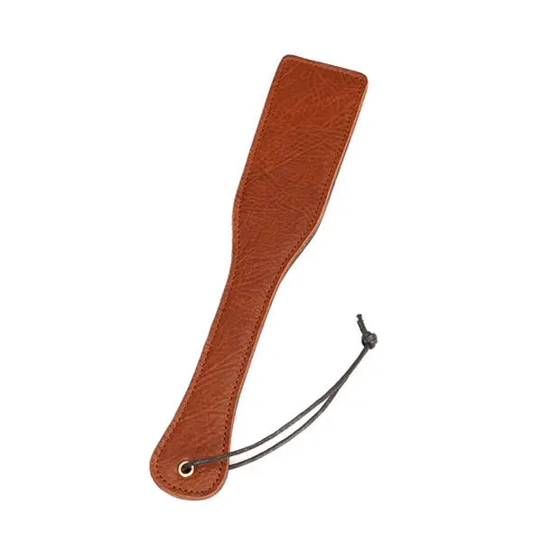 LacyNighty™ Brown Leather Paddle Lavah Intimates harness