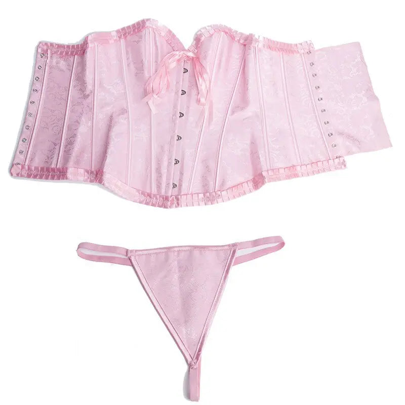 LacyNighty™ Model CT445 LORETTA LACE LINGERIE OVERBUST CORSET