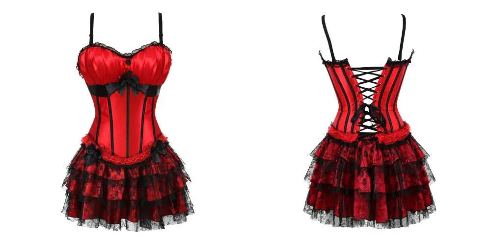 LacyNighty™ Model CD319 LORETTA LACE LINGERIE Corset Dress