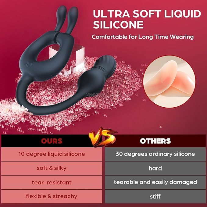 💥2026-4 IN 1 Bunny Massage, Male Sex Toy for Men Couples, 10 Vibrations x 10 Thrustions Remote Control
