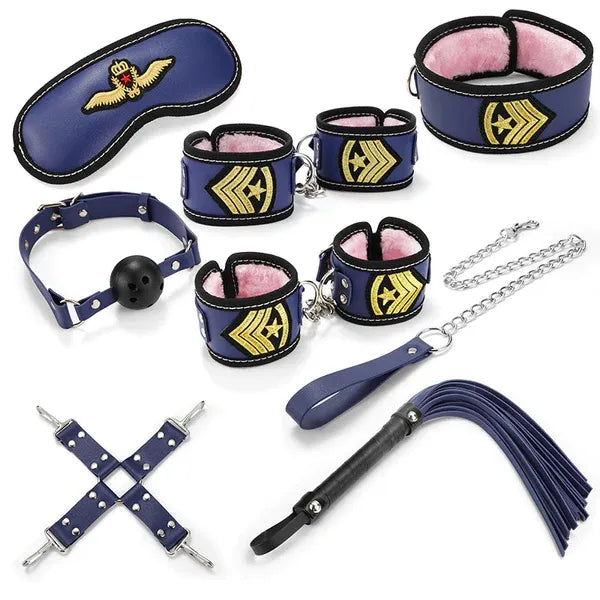 Hot Selling Erotic Policewoman Cosplay SM 8 pcs Kit💋😍CRAZY FOR LOVE
