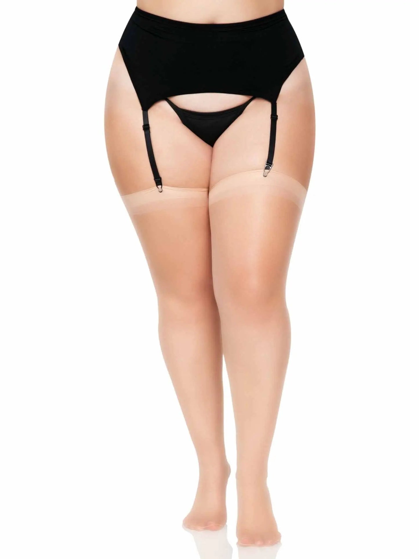 LacyNighty™ Plus Seamless Sheer Stockings Leg Avenue Hosiery