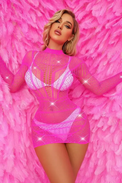 SparkleMesh Allure Bodysuit (7 Colors) Lacy Nighty