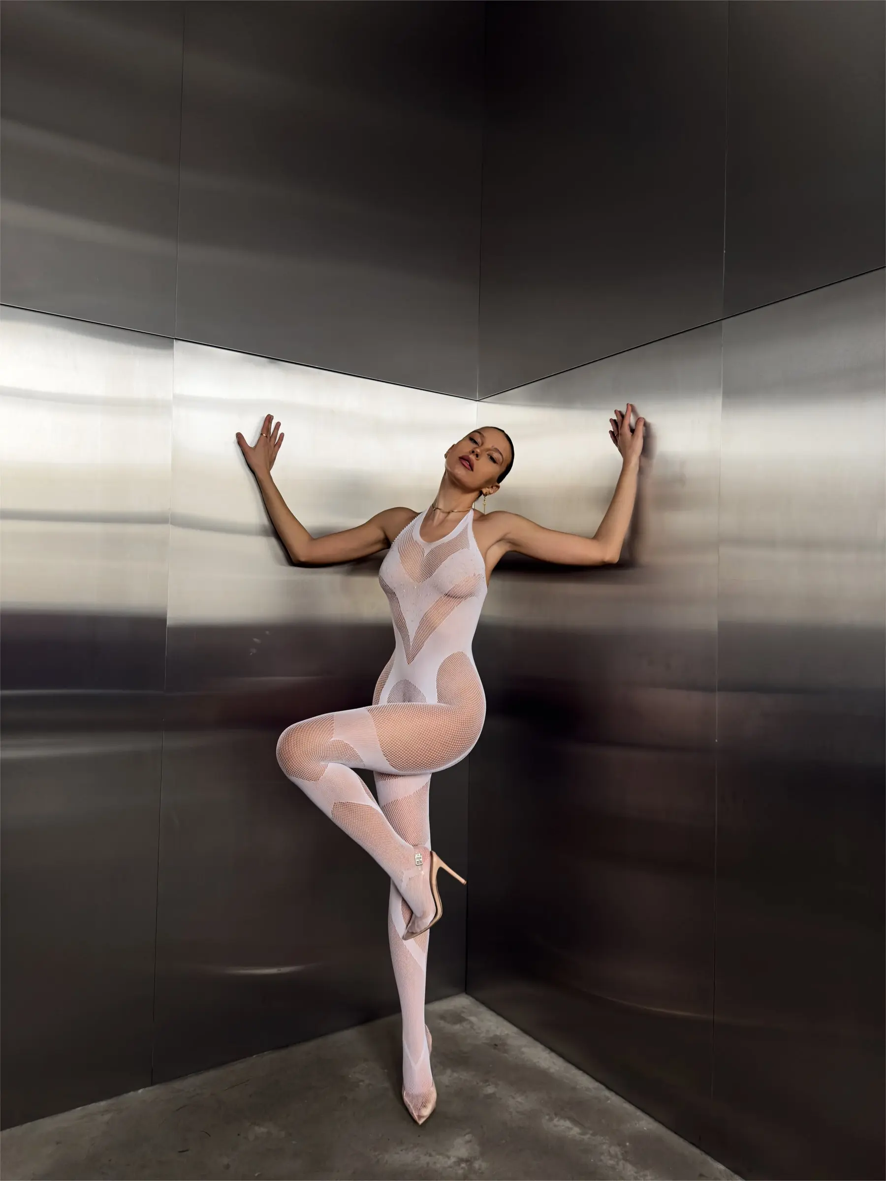 Rhinestone Bodystocking Boldessa H lingerie