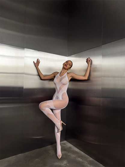 Rhinestone Bodystocking Boldessa H lingerie