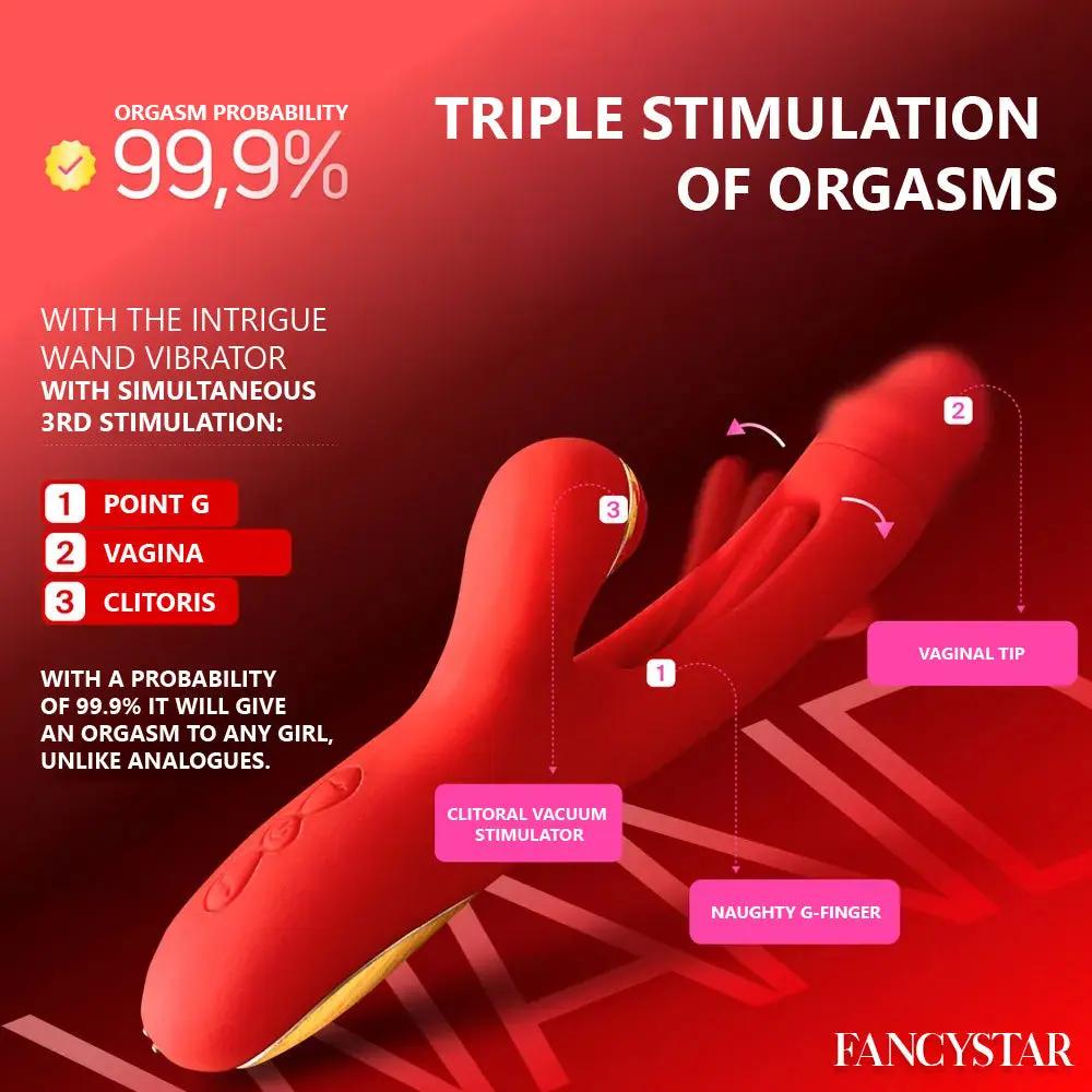 WAND Triple Bliss Vibrator Hemiras Accessories