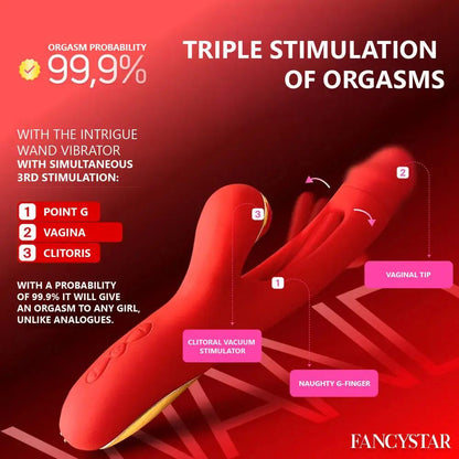 WAND Triple Bliss Vibrator Hemiras Accessories