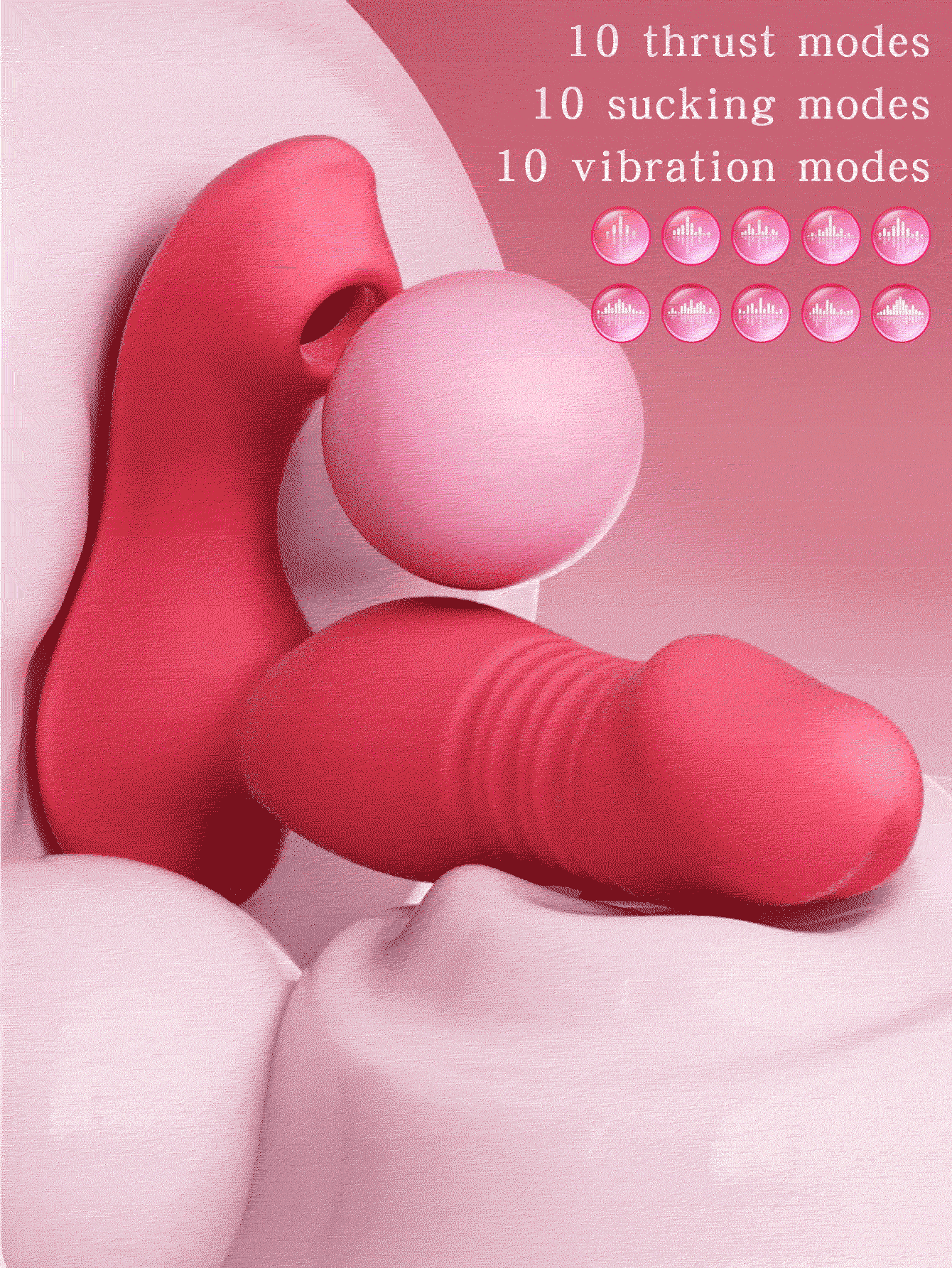 💥2025 KissWave, Vibrator Rose Nighty