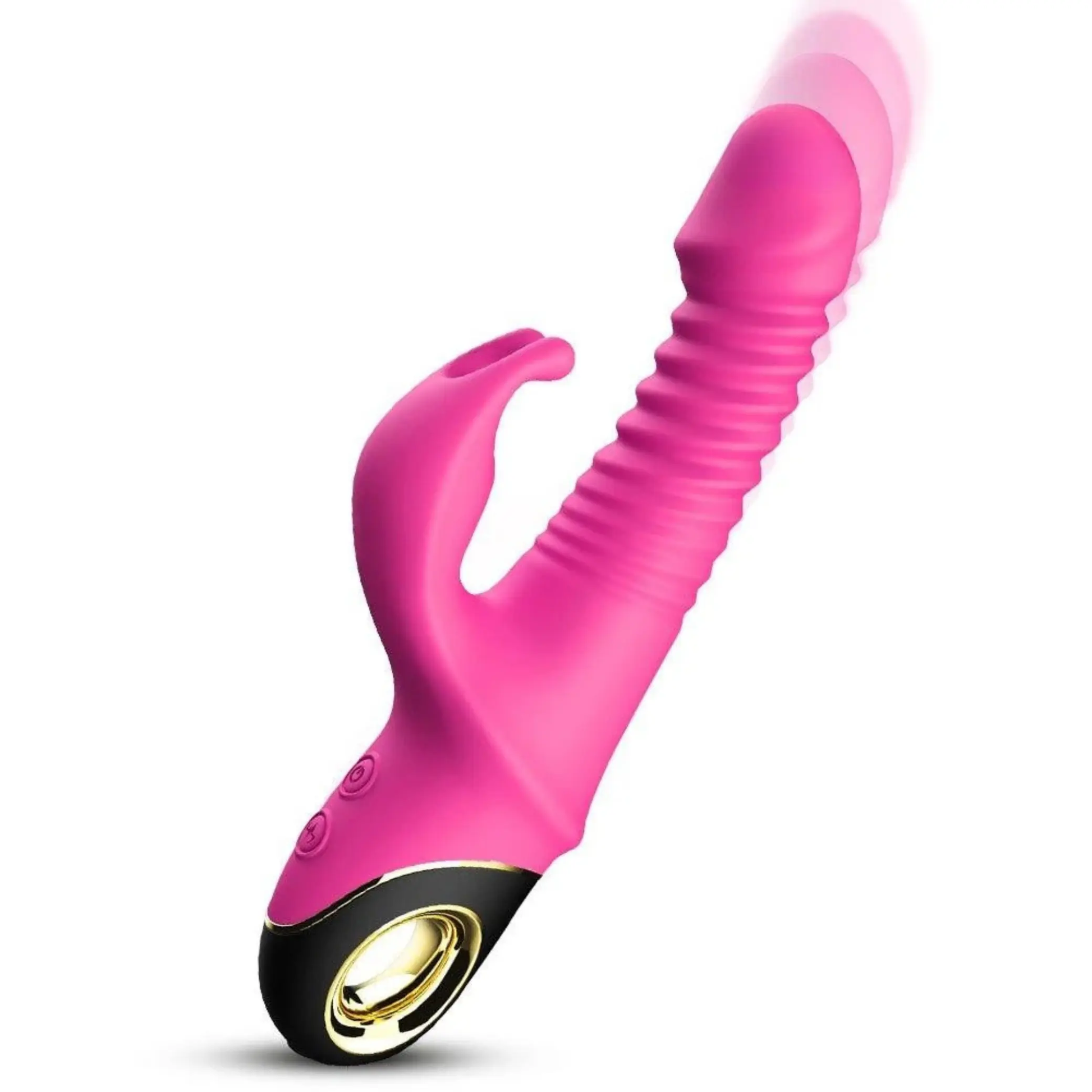 Baddie Power Thrust Rabbit Vibrator LacyNighty