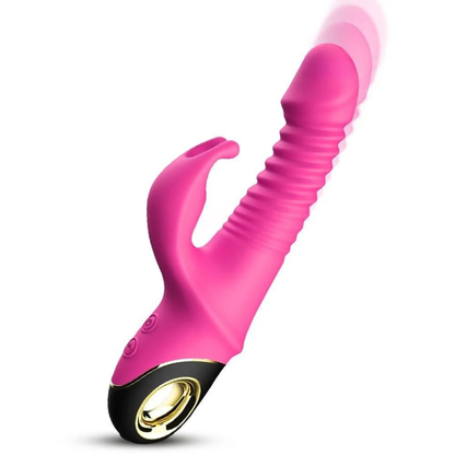 Baddie Power Thrust Rabbit Vibrator LacyNighty