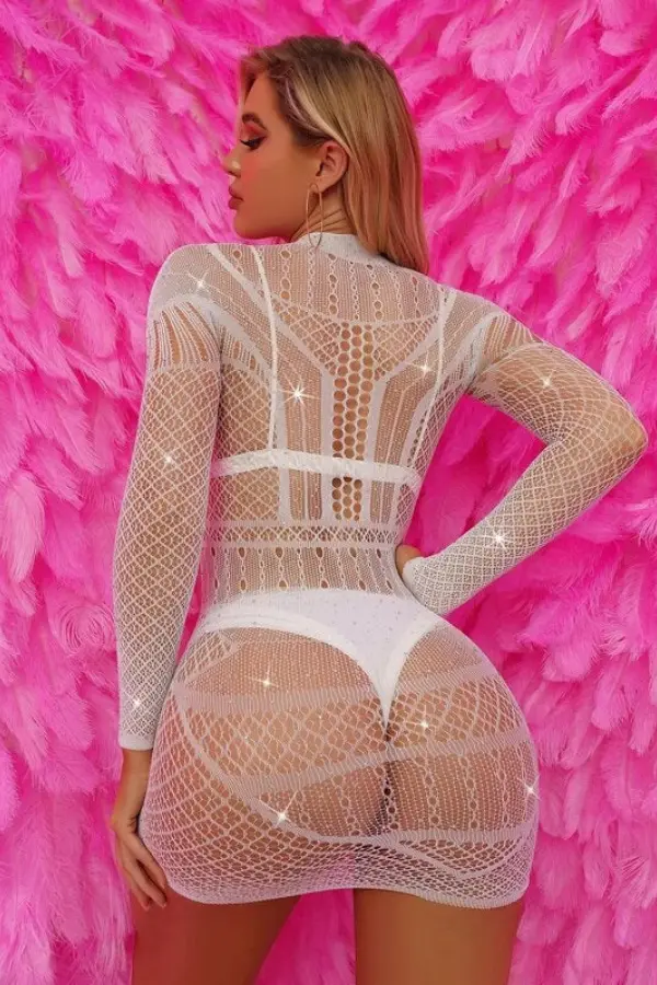 SparkleMesh Allure Bodysuit (7 Colors) Lacy Nighty