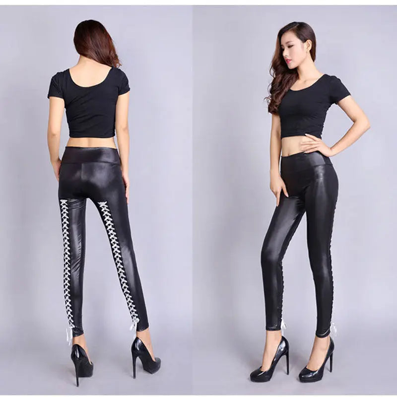 Lace Up Trousers Fashion-Go Store Home