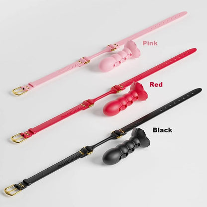 💥2026, Roselle - BDSM Multi-section Rose Ball Gag, Adjustable Silicone Mouth Gag For Couple Bondage Training