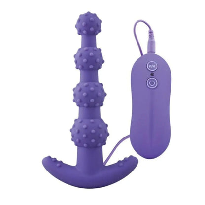 LacyNighty™ Beaded and Dotted Silicone Anal Toy 5.71" Long Lavah Pleasure