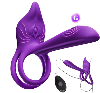 💥2026, Flexo - Cock Ring with Remote Control for G-Spot and Clitoral Stimulation, 4 IN 1