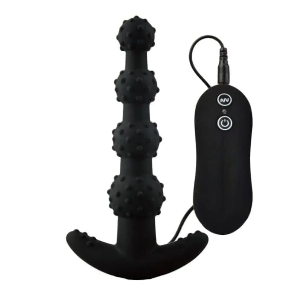 LacyNighty™ Beaded and Dotted Silicone Anal Toy 5.71" Long Lavah Pleasure