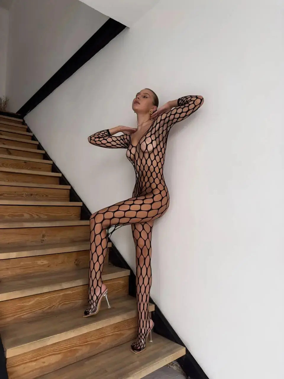 LacyNighty™ Elara Bodystocking Lacy Nighty