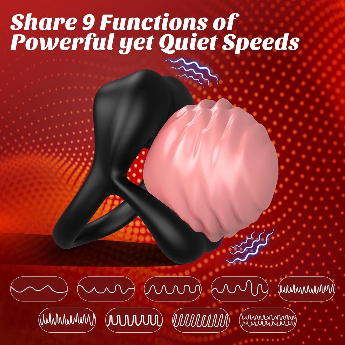 2025 Sexy Kiss Her Lip, 9 Vibrations