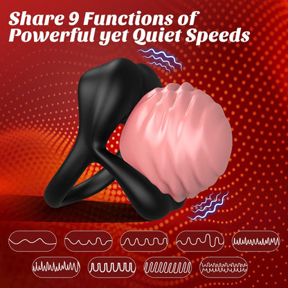 2025 Sexy Kiss Her Lip, 9 Vibrations