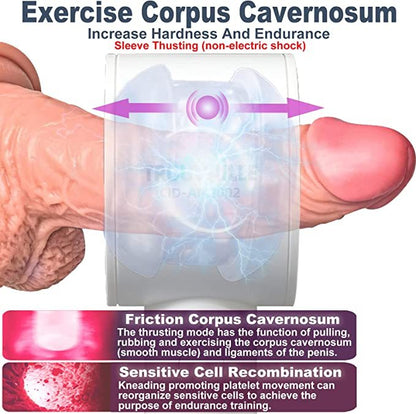 💥2026 Automatic male masturbation cup re al vagina self-service pusher