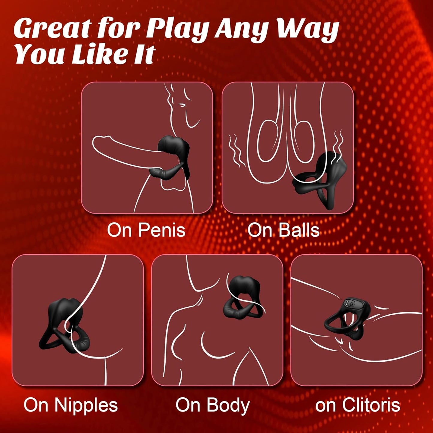 2025 Sexy Kiss Her Lip, 9 Vibrations