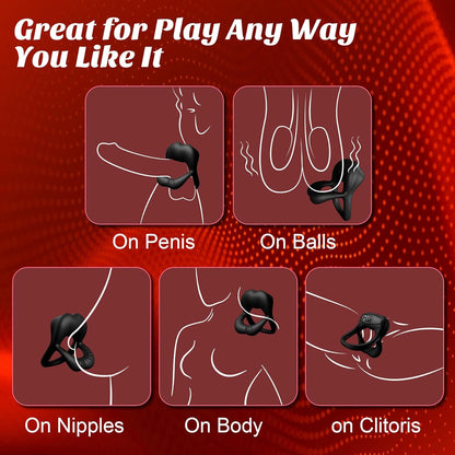 2025 Sexy Kiss Her Lip, 9 Vibrations