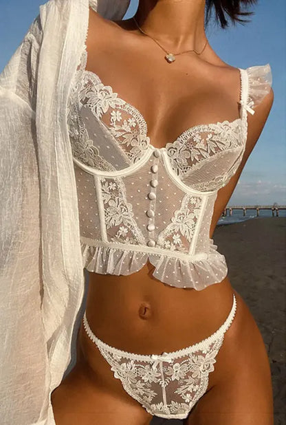 How It Goes Bra Set CINOON Official Store Lingerie & Intimates