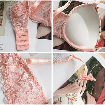 Classic Flower Bra Sets DKGEA Official Store Lingerie & Intimates