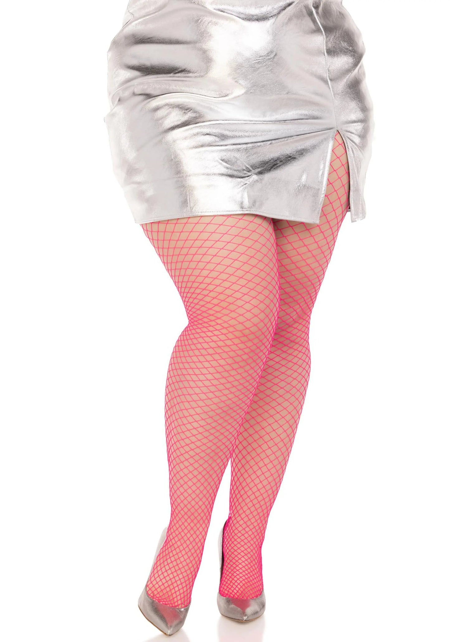 LacyNighty™ Plus Elastane Industrial Fishnet Pantyhose Leg Avenue Hosiery