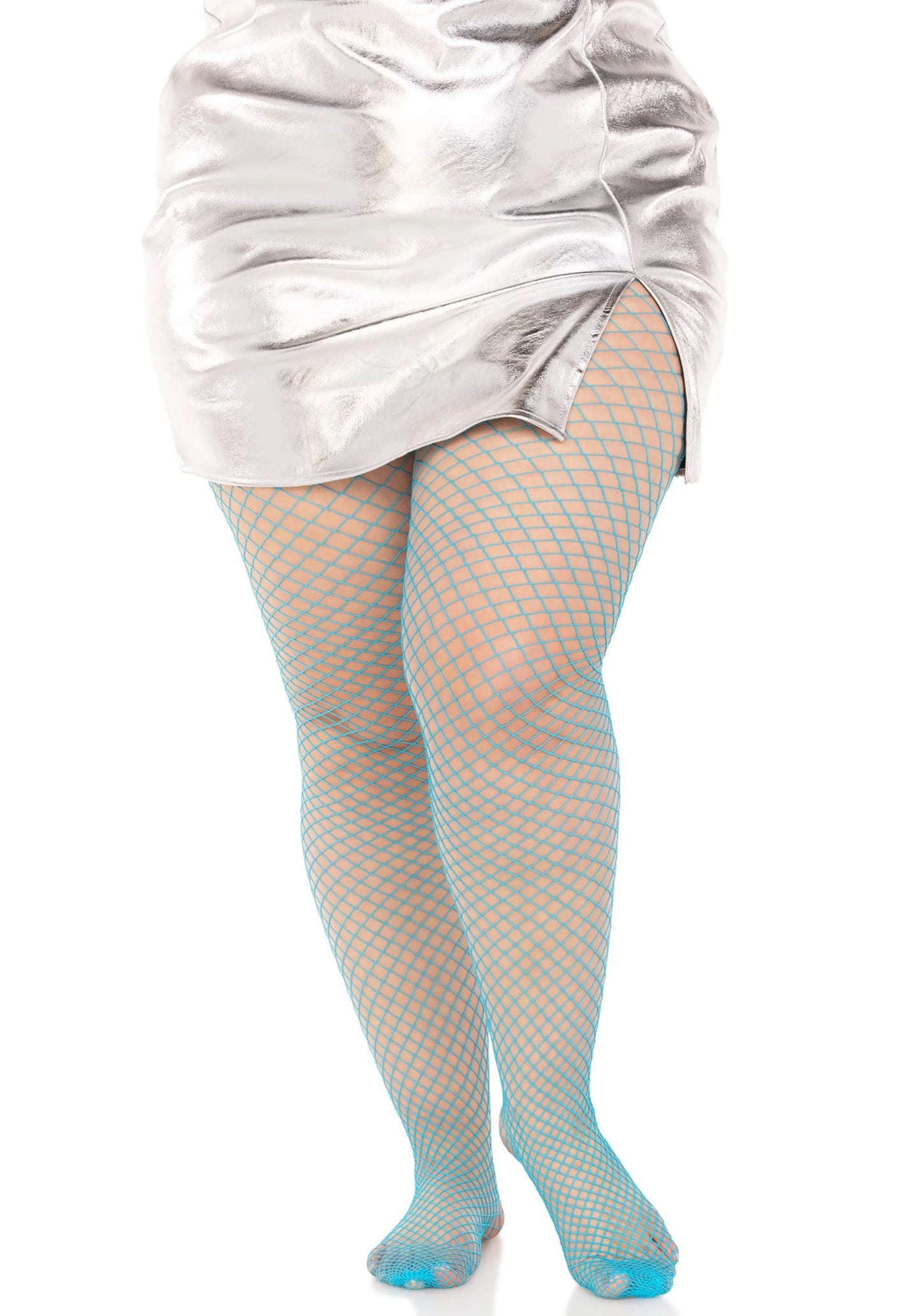 LacyNighty™ Plus Elastane Industrial Fishnet Pantyhose Leg Avenue Hosiery