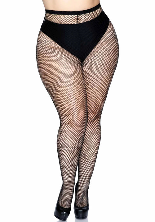 LacyNighty™ Plus Backseam Pantyhose Leg Avenue Hosiery