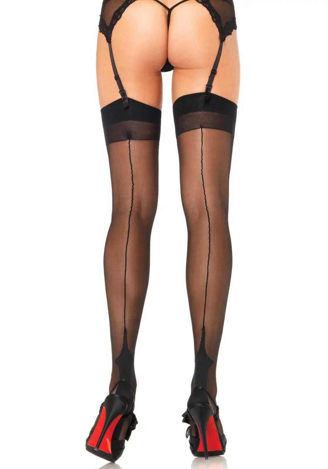 LacyNighty™ Elastane Cuban Foot Stockings Leg Avenue Hosiery