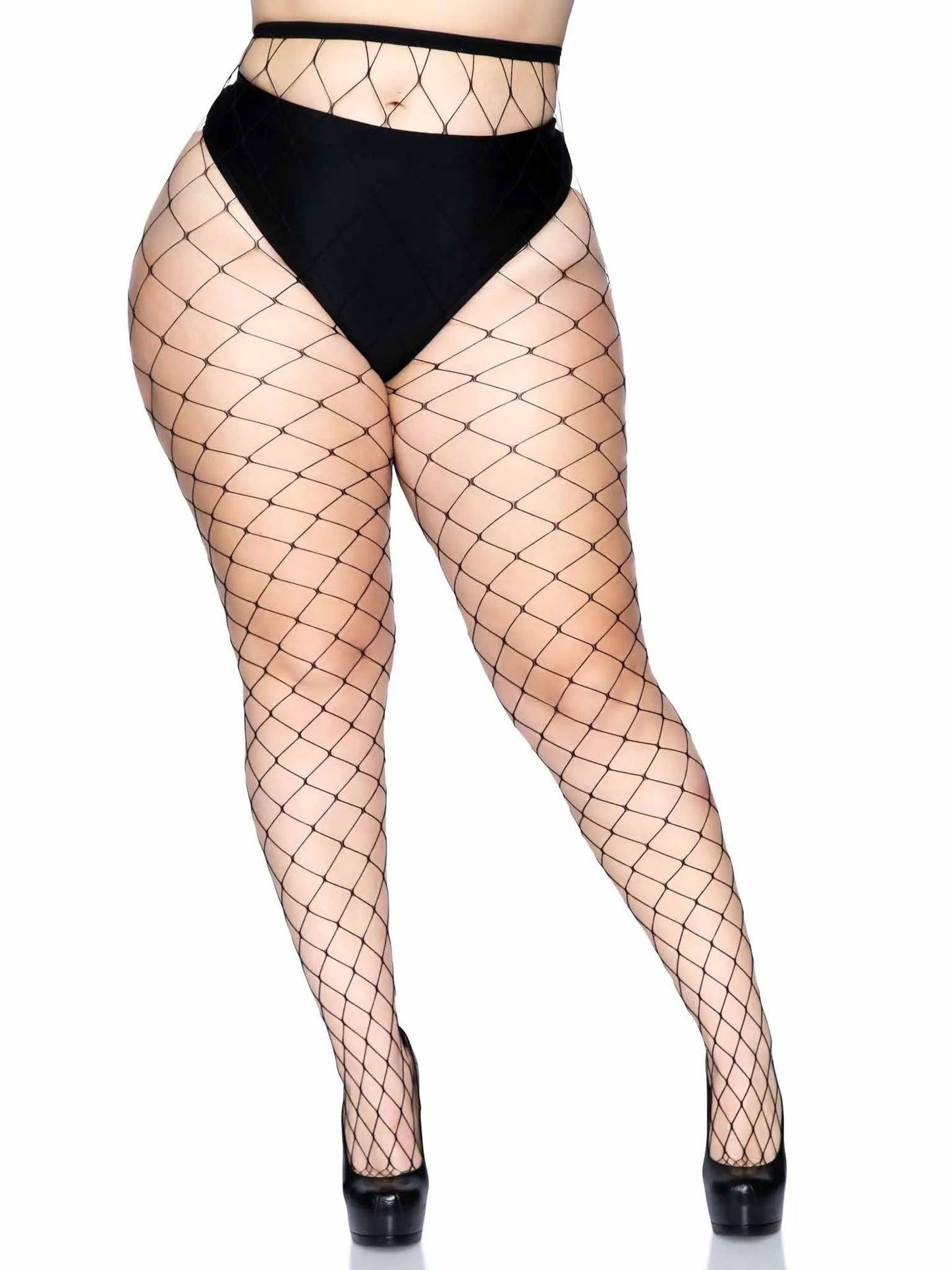 LacyNighty™ Plus Fence Net Pantyhose legavenueeu
