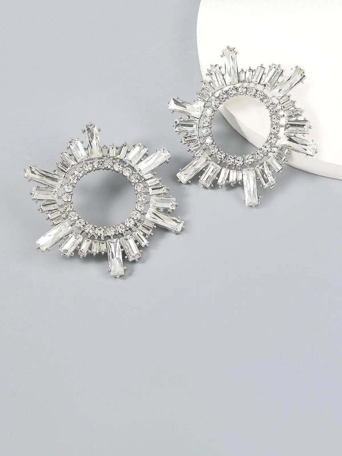 Anisa Crystal Hoop Earrings Mew Mews Fashion Earrings
